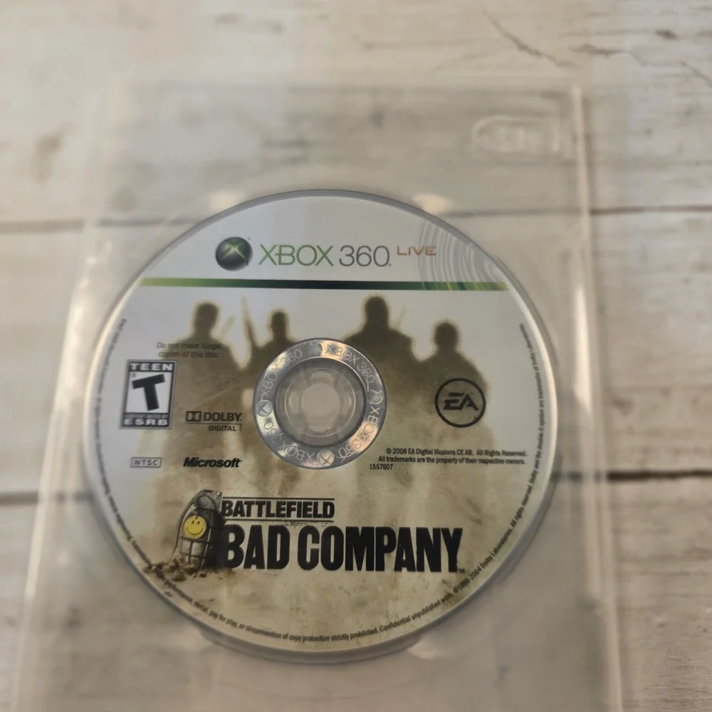 Battlefield Bad Company Xbox 360 Video Game Disc Only EA DICE FPS 2008 NTSC